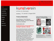 Tablet Screenshot of kunstverein-ellwangen.de